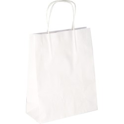 PS202G002 Papiertasche mit Papierkordel EKO PLUS weiß glatt