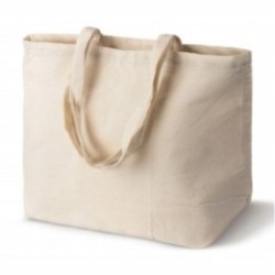 Baumwolltasche mit langen Henkeln natur