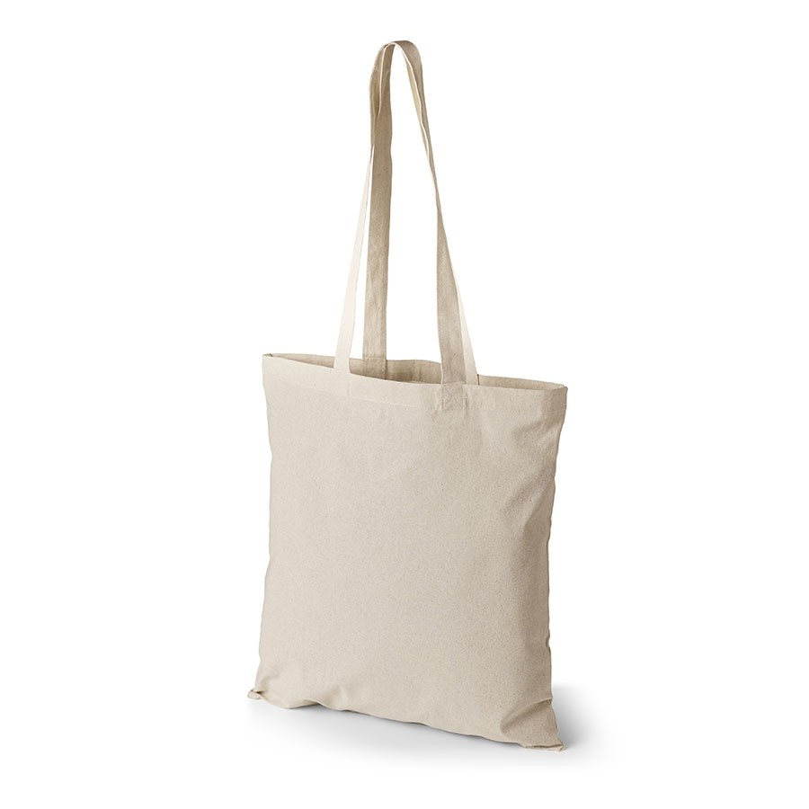 Oeko-Tex STANDARD 100 Baumwolltasche mit langen Henkeln natur