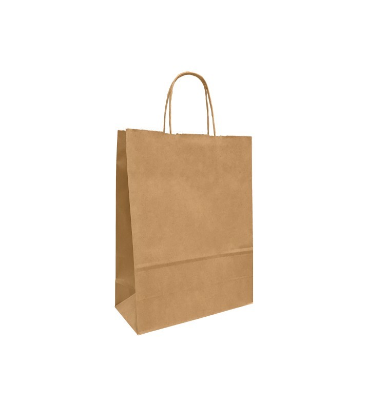 Papiertasche mit Papierkordel braun