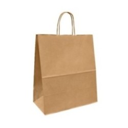 Papiertasche mit Papierkordel braun