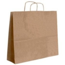 Papiertasche mit Papierkordel braun