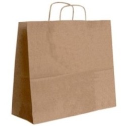 Papiertasche mit Papierkordel braun