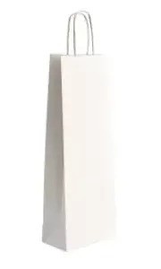 Papiertasche mit Papierkordel weiß