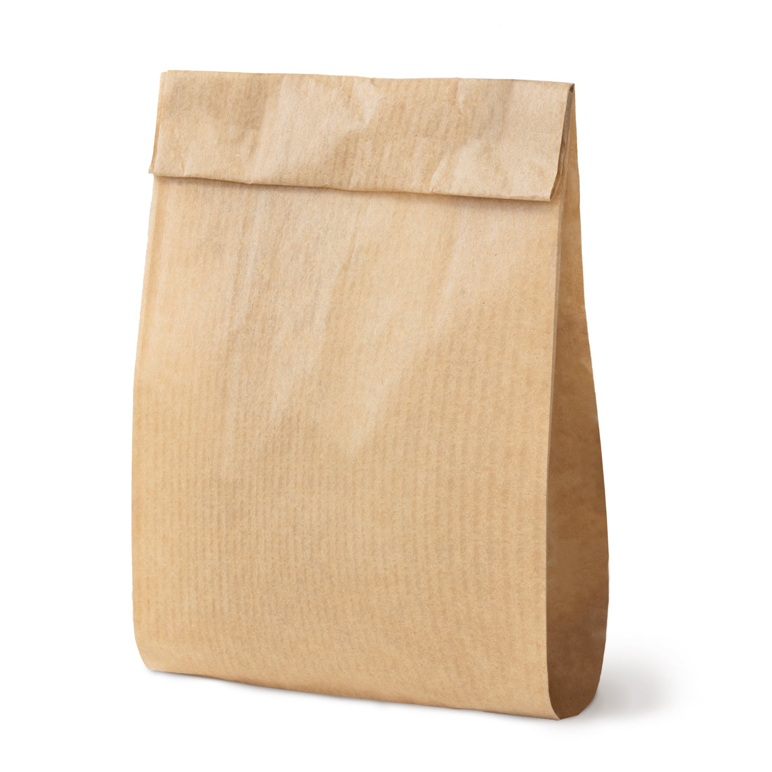 Seitenfaltenbeutel aus Papier braun