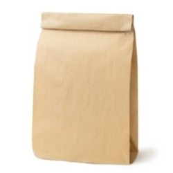 Seitenfaltenbeutel aus Papier braun