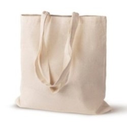 Baumwolltasche mit langen Henkeln natur
