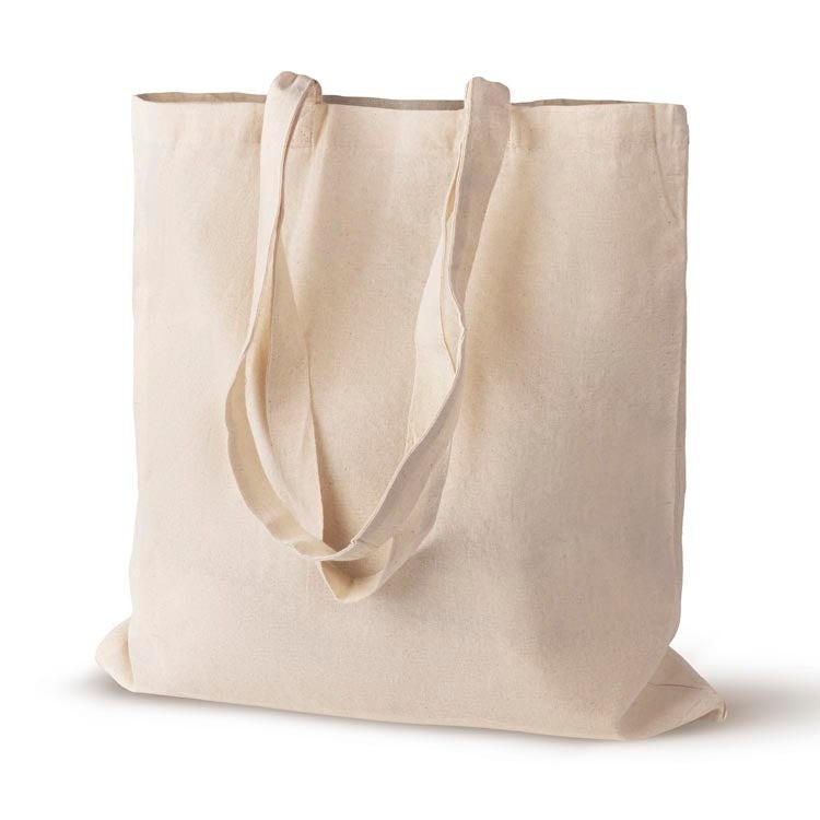 Baumwolltasche mit langen Henkeln natur