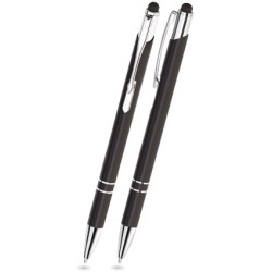 BET-01 Kugelschreiber Touch Pen BELLO. Schwarz - glänzend.
