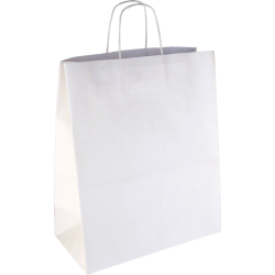 PS211G002 Papiertasche mit Papierkordel EKO PLUS weiß glatt