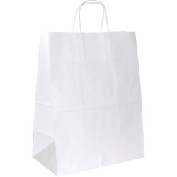 PS220G002 Papiertasche mit Papierkordel EKO PLUS, weiß glatt