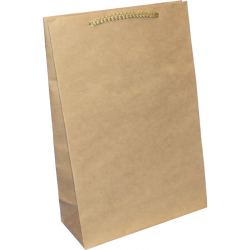 PR102R001 - Papiertasche EKO PRESTIGE mit Textilkordel, braun