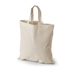 Oeko-Tex STANDARD 100 Baumwolltasche mit kurzen Henkeln natur