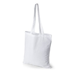 Oeko-Tex STANDARD 100 Baumwolltasche mit langen Henkeln weiß