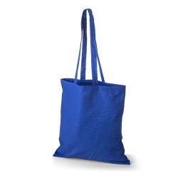 Oeko-Tex STANDARD 100 Baumwolltasche mit langen Henkeln königsblau