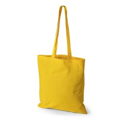 Oeko-Tex STANDARD 100 Baumwolltasche mit langen Henkeln gelb