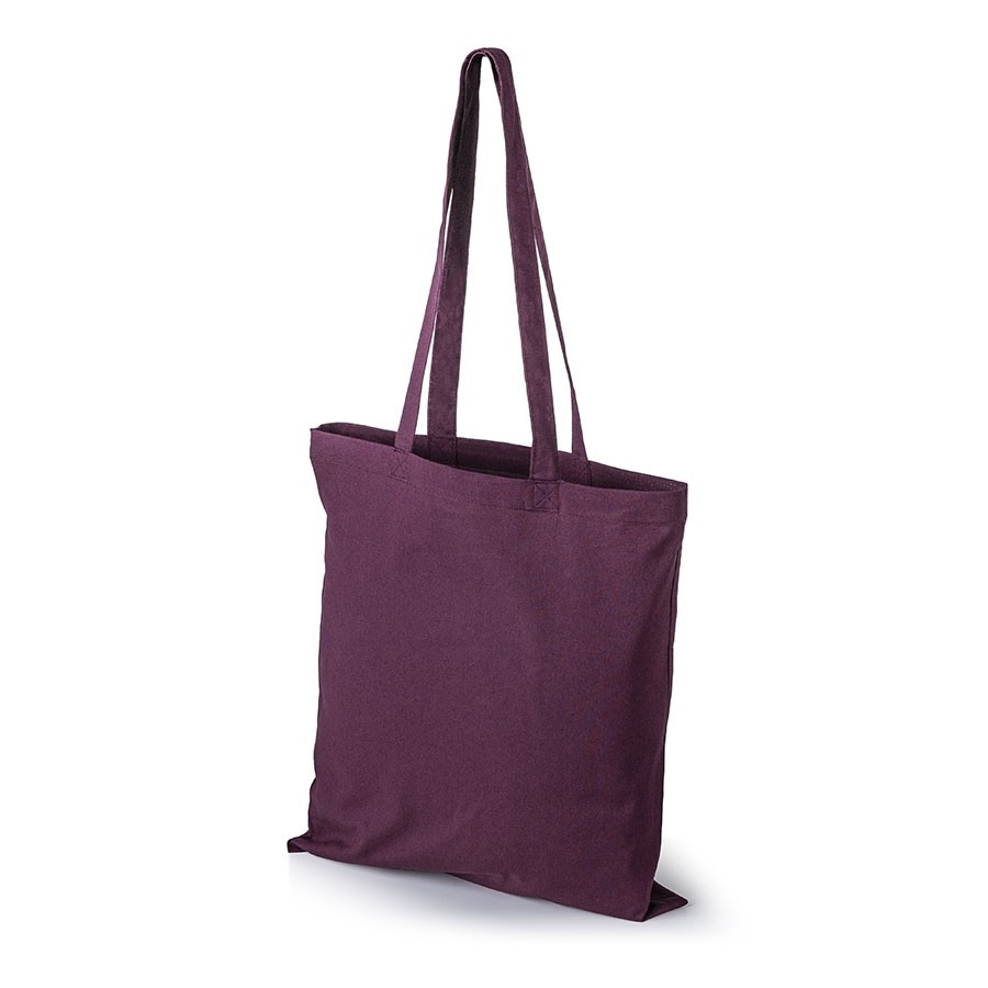 Oeko-Tex STANDARD 100 Baumwolltasche mit langen Henkeln dunkelrot
