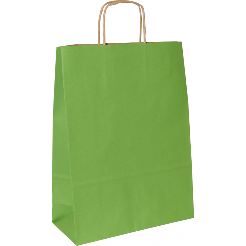PS303G081 Papiertasche mit Papierkordel EKO PLUS hellgrün "A4"