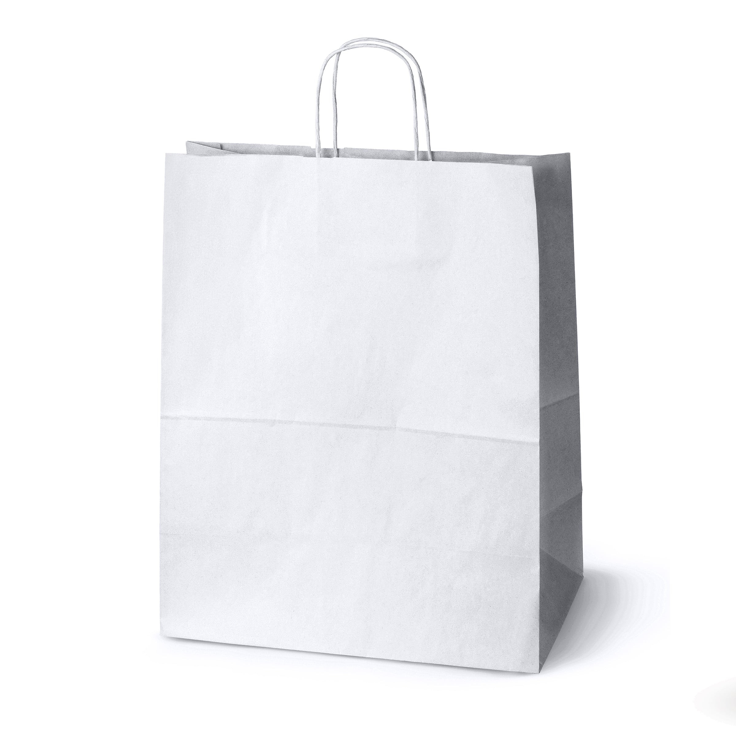 Papiertasche mit Papierkordel weiß