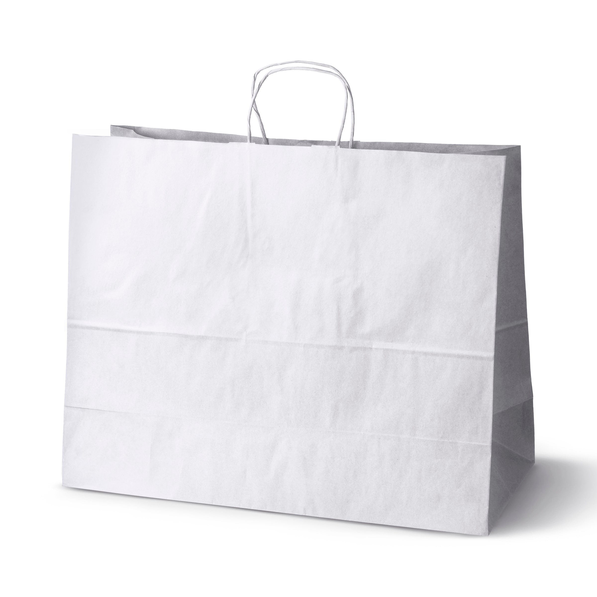 Papiertasche mit Papierkordel weiß