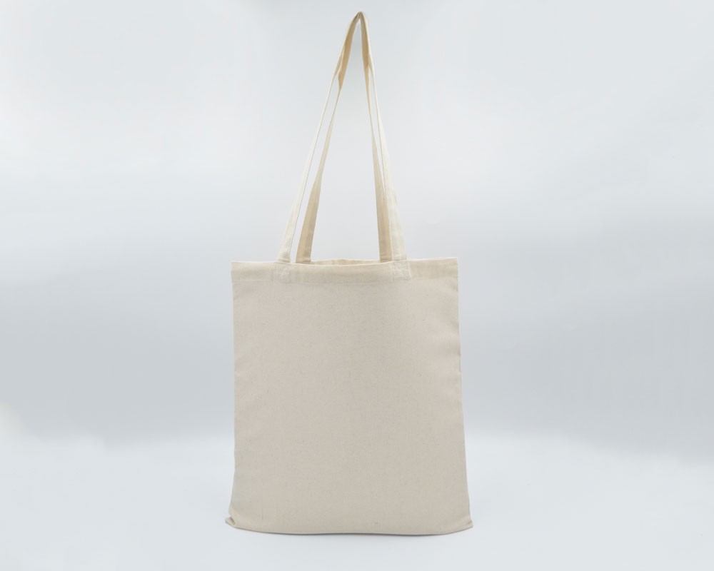 Baumwolltasche mit langen Henkeln natur