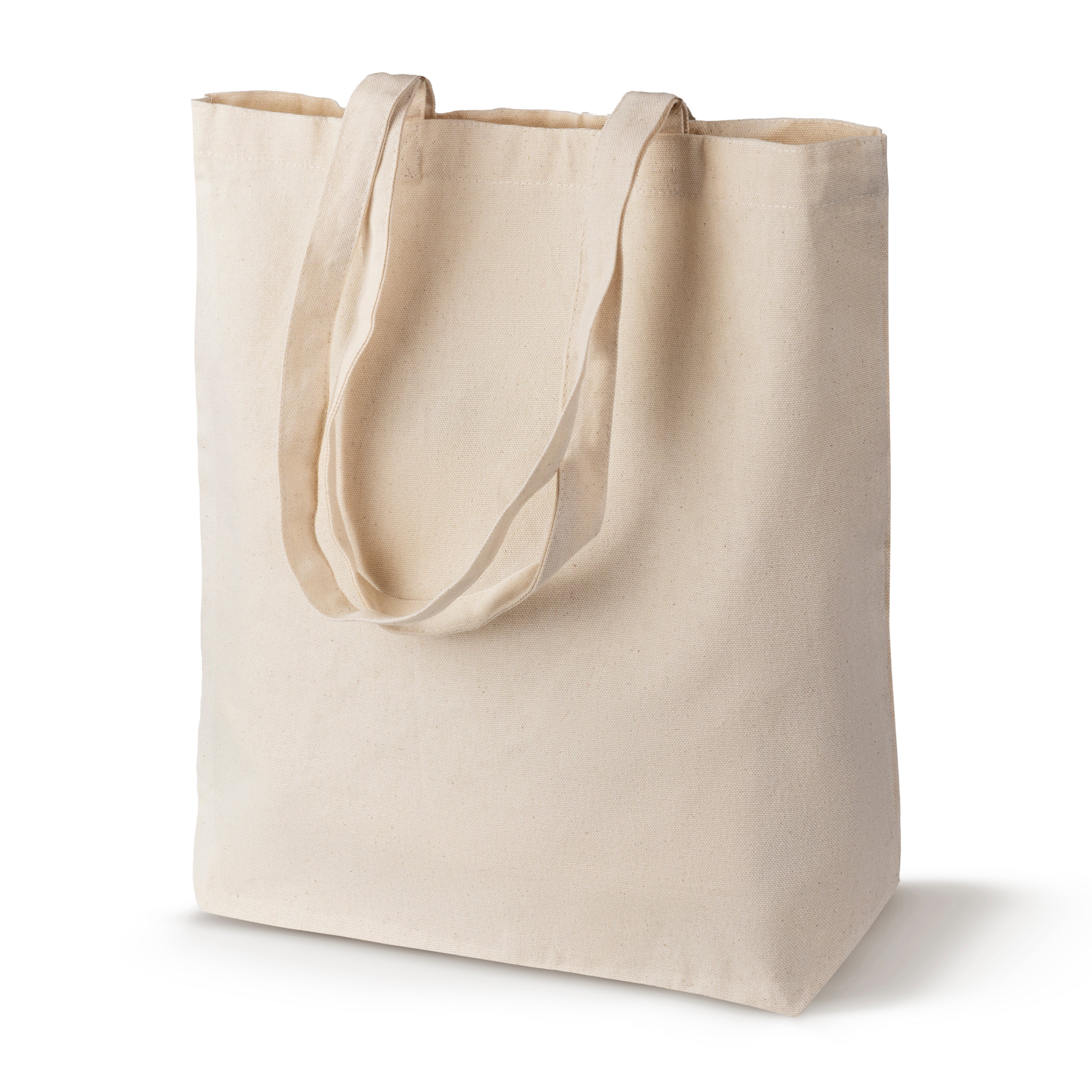 Baumwolltasche mit langen Henkeln natur