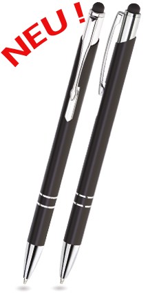 BET-01 Kugelschreiber Touch Pen BELLO. Schwarz - glänzend.