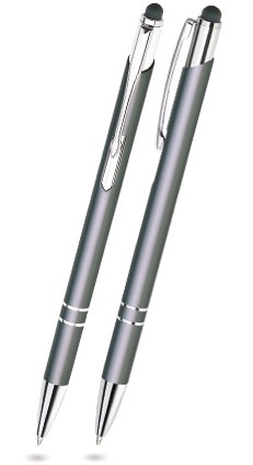 BET-22 Kugelschreiber Touch Pen BELLO. Grau (matt).