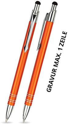 BT-05 Kugelschreiber Touch Pen. Orange - matt.