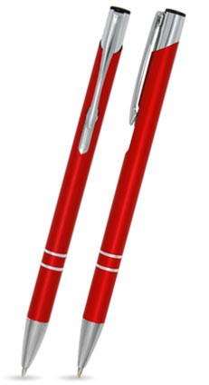 CS-06 Kugelschreiber. Rot - matt.