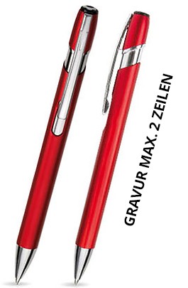 GE-06 Kugelschreiber. Rot - matt.
