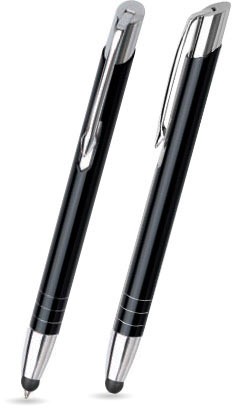MT-01 Kugelschreiber Touch Pen. Schwarz - Lack.