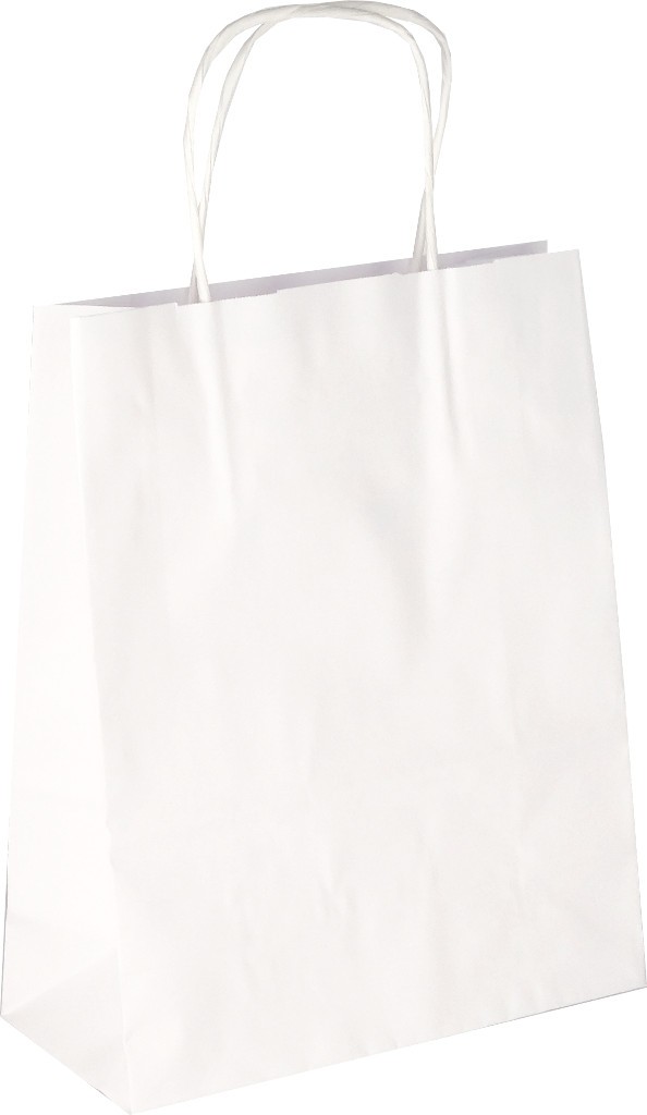 PS202G002 Papiertasche mit Papierkordel EKO PLUS weiß glatt