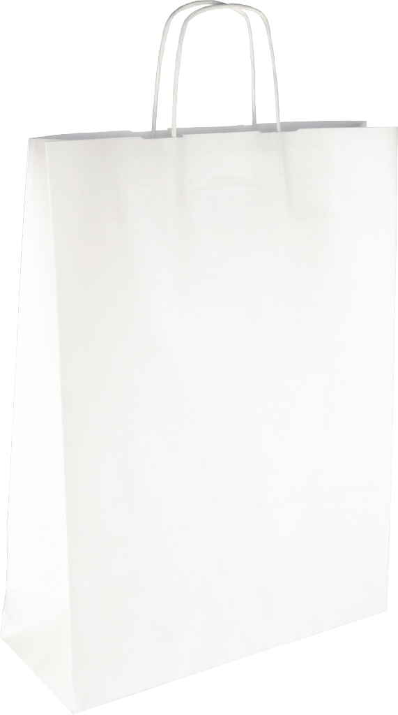 PS207G002 Papiertasche mit Papierkordel EKO PLUS weiß glatt