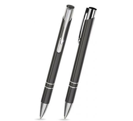 C-01 Kugelschreiber, schwarz - glänzend.