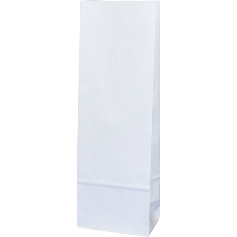 Papiertasche Bodenbeutel Weiss 12x9,5x32,5 cm