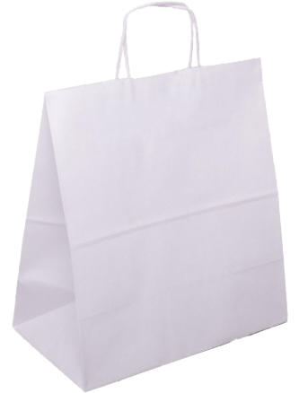 PS217G002 Papiertasche mit Papierkordel EKO PLUS weiß glatt