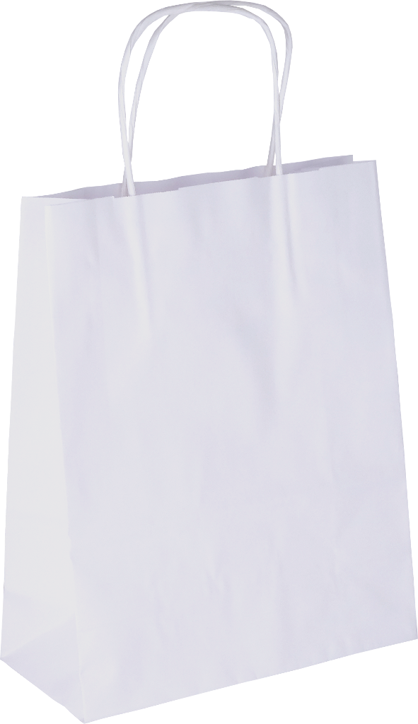 PS202G002 Papiertasche mit Papierkordel EKO PLUS weiß glatt