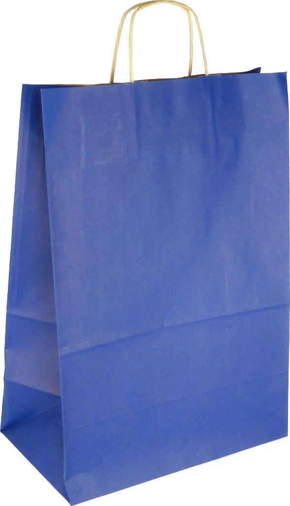 PS307G051 Papiertasche mit Papierkordel EKO PLUS blau