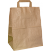 Papiertasche mit Flachhenkel - 26x17x33 cm