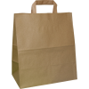 Papiertasche mit Flachhenkel - 29x17x33 cm